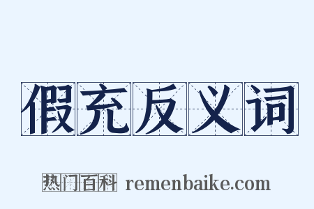 假充反义词是什么意思的图片